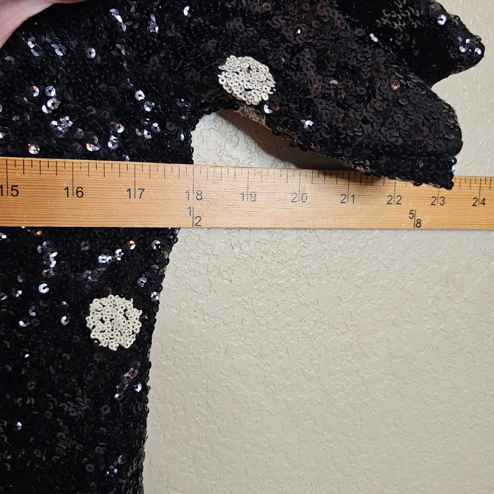 J.Crew Womens Black White Polka Dot Sequin Short Sleeve Top Small - Picture 8 of 8
